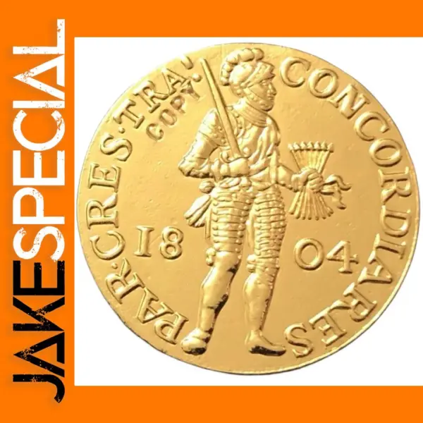 1804 Netherlands Ducat Replica Coin in Gold