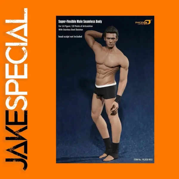 1/6 Seamless Male Doll Body for Action Figures