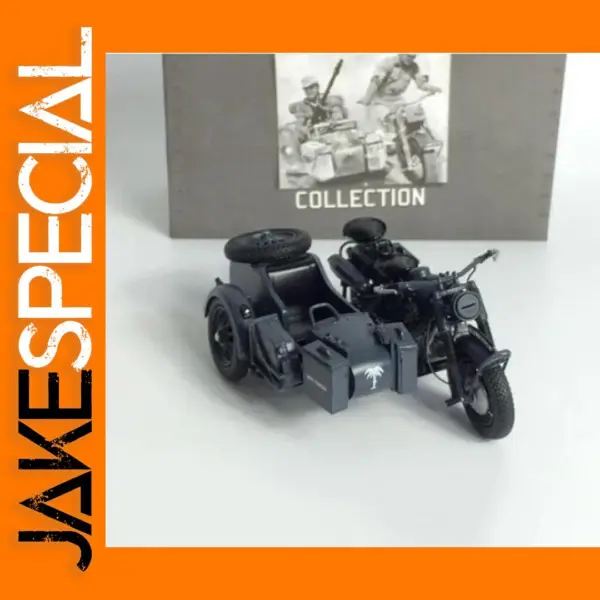 1:24 Scale German Army R75 Motorcycle Model