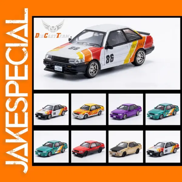 DCT AE86 1/64 Diecast Sports Car Model