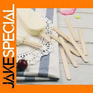 100 Eco-Friendly Wooden Ice Cream Sticks