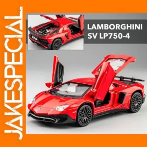 Lamborghini LP750-4 SV Red Model Car 1:32