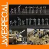 1:72 Scale Model Army Soldiers Set with Tank