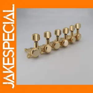 Gold Locking Guitar Tuning Pegs Left Hand Set