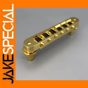 Gold Tune-O-Matic Bridge for Les Paul Guitar