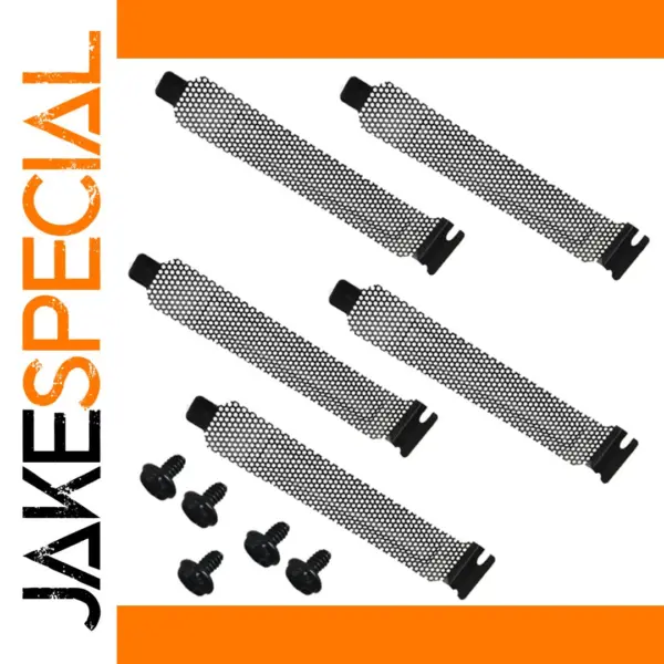 5PCS Metal PCI Slot Cover Dust Filters