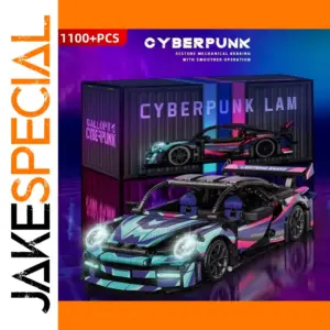 Cyberpunk Porsche 911 Model Toy Building Set