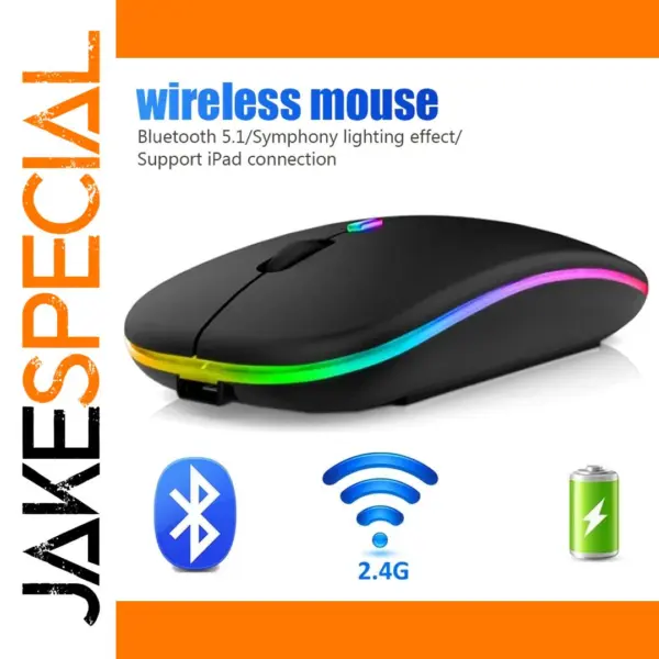Bluetooth Rechargeable Wireless Mouse 1600 DPI