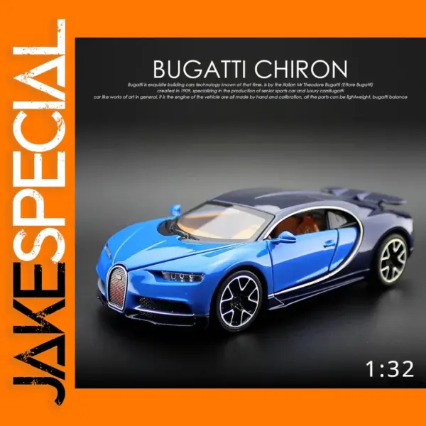 1:32 Bugatti Chiron Metal Diecast Car Model