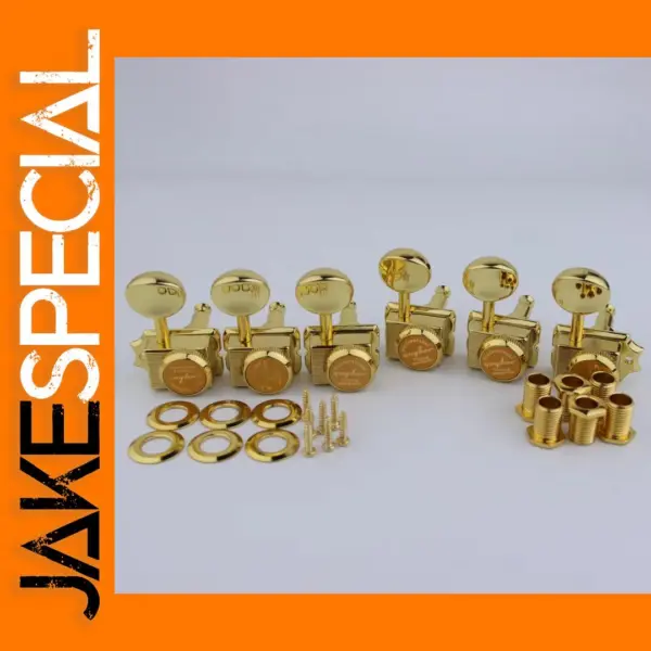 Gold Electric Guitar Tuning Pegs Set of Six