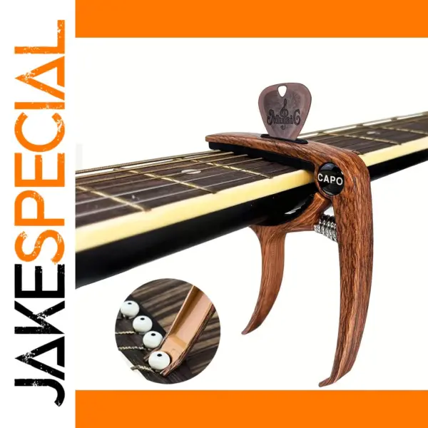 3 in 1 Zinc Alloy Guitar Capo and Plectrum