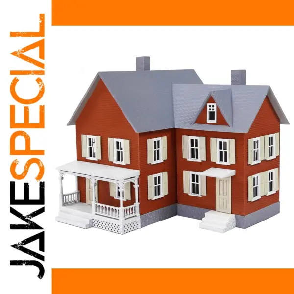 HO Scale Model Village Farm House Building