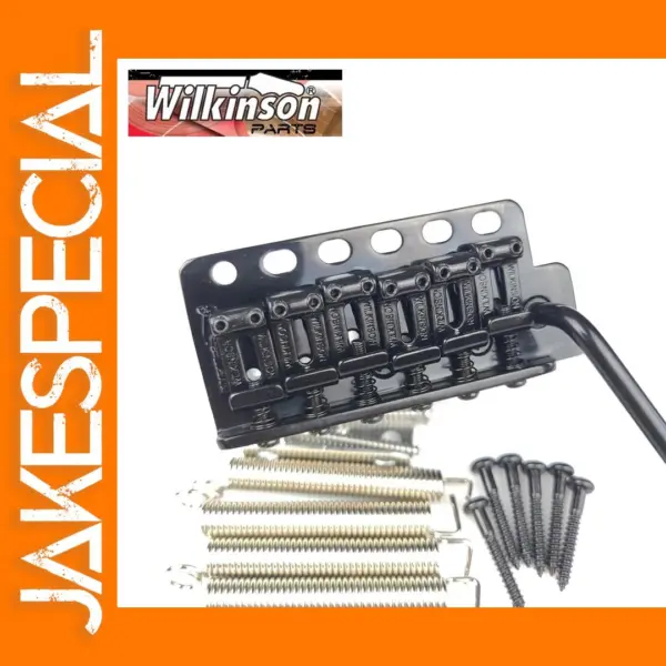 Wilkinson WV6 Black Electric Guitar Tremolo Bridge
