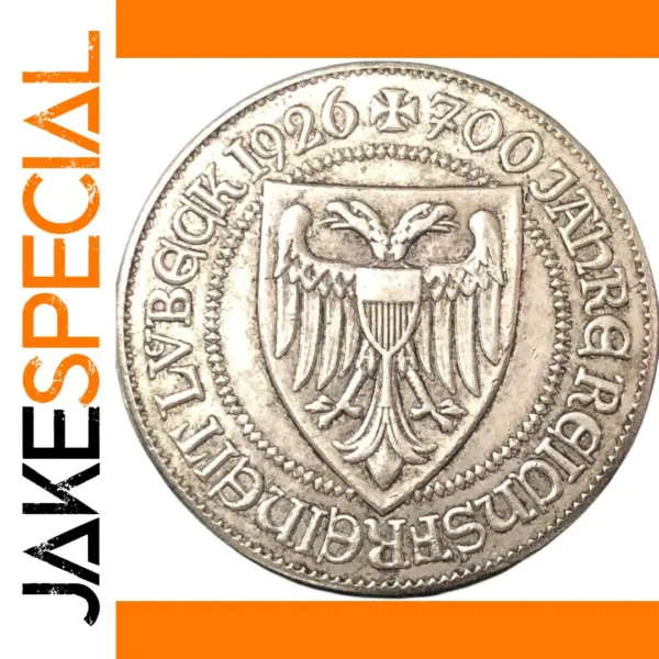 1926 Lübeck 3 Reichsmark Replica Coin