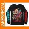 Men's 3D Horror Print Long Sleeve T-shirt