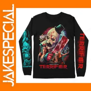 Men's 3D Horror Print Long Sleeve T-shirt