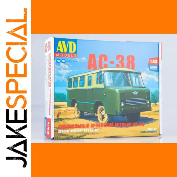 1:43 Scale AVD Military Bus Model Kit