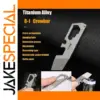 Mini Titanium Alloy Multifunction Crowbar Tool