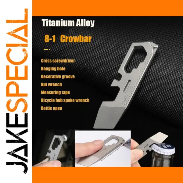 Mini Titanium Alloy Multifunction Crowbar Tool