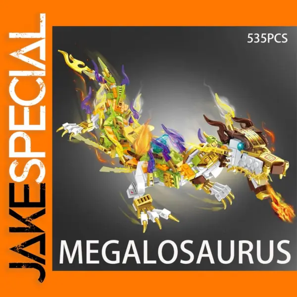 Blue Dragon Mecha Building Blocks Set