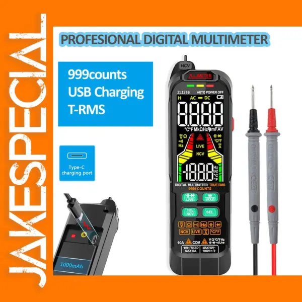 Digital Multimeter AC DC Voltage Current Tester