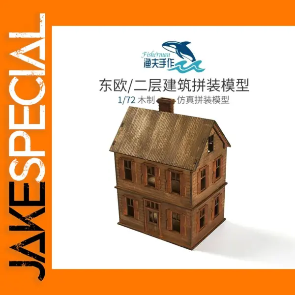 72 Scale Wooden Eastern European Building Model