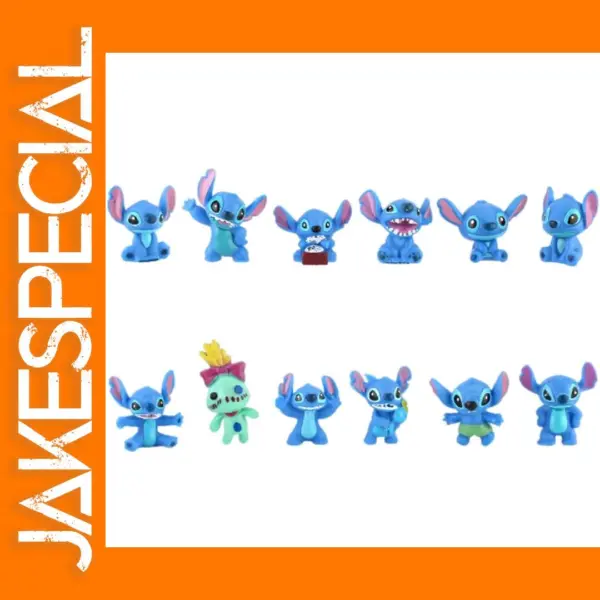 12Pcs Mini Stitch Action Figure Set
