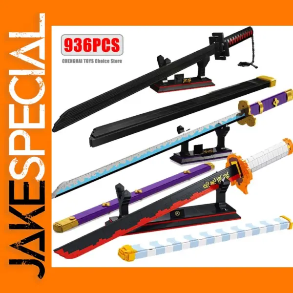 Toy Samurai Sword Building Blocks Set