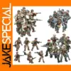WW2 Army Soldiers Building Blocks Set