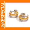 Geometric C-shaped Stainless Steel Ear Clips