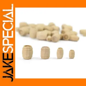 50pcs Wooden Wine Barrels for Model Trains