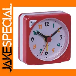 Yellow Plastic Travel Alarm Clock for Bedrooms