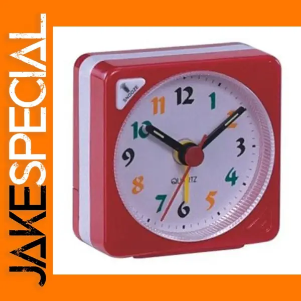 Yellow Plastic Travel Alarm Clock for Bedrooms
