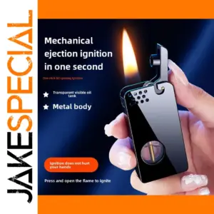 Retro Metal Transparent Kerosene Lighter for Men