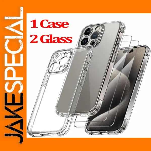 Transparent Case for iPhone 11 to 16 Pro Max