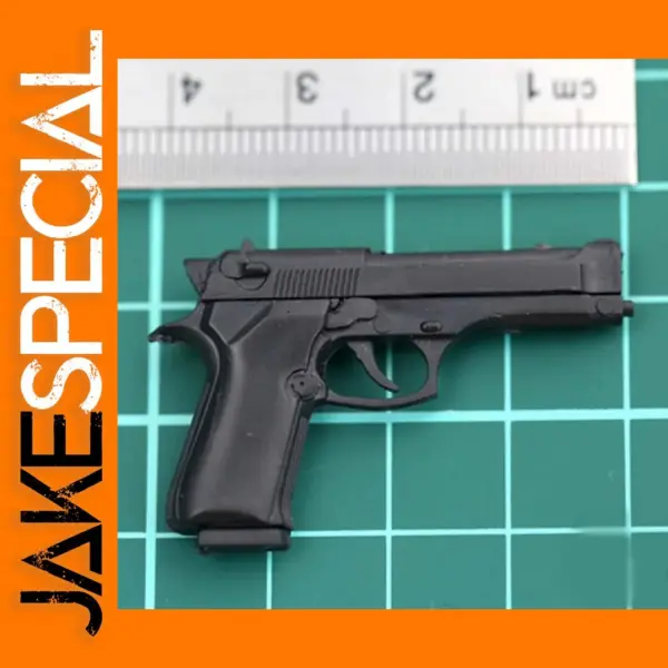1/6 Scale M9 Black Pistol Model for Figures