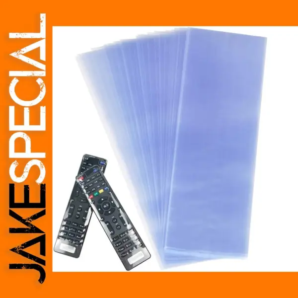 100pcs PVC Remote Control Shrink Wrap Bags