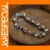 Vintage Gothic Skull Bracelet for Men