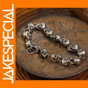 Vintage Gothic Skull Bracelet for Men