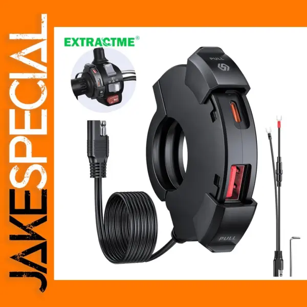 30W Waterproof USB Charger for Motorcycles