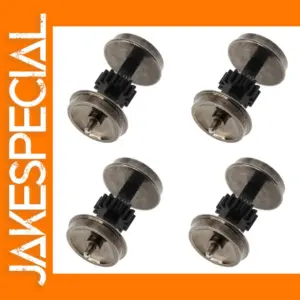 4pcs Metal Wheelsets for HO Scale Trains