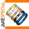 Unisex 9mm Stainless Steel Charm Bracelet