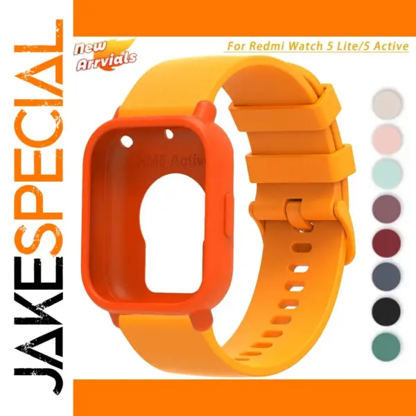 Silicone Case and Strap for Redmi Watch 5 Lite