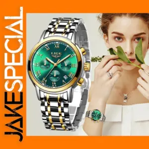 LIGE Women's Waterproof Quartz Bracelet Watch