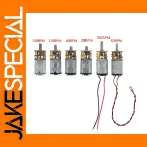 DC Gear Motor with Metal Gearbox Options