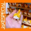 Handcrafted 4cm Orange Cat Wooden Figurine