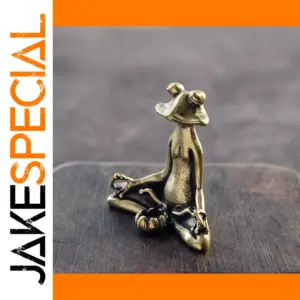 Zen Frog Statue Incense Burner Home Decor