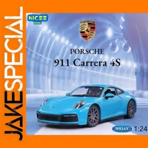 WELLY 1:24 Porsche 911 Carrera 4S Diecast Model Car