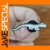 Lizard Enamel Brooch Pin for Jackets