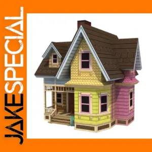 DIY Colorful Flying Cabin Paper Model Kit